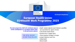 EU4Health 2023: peste 735 milioane euro pentru Uniunea Europeană a Sănătății